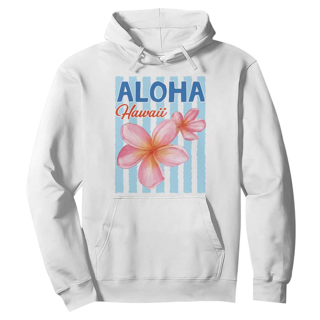 Aloha Hawaii Hoodie Hibiscus Flower Tropical Beach Vacation TS14 White Print Your Wear
