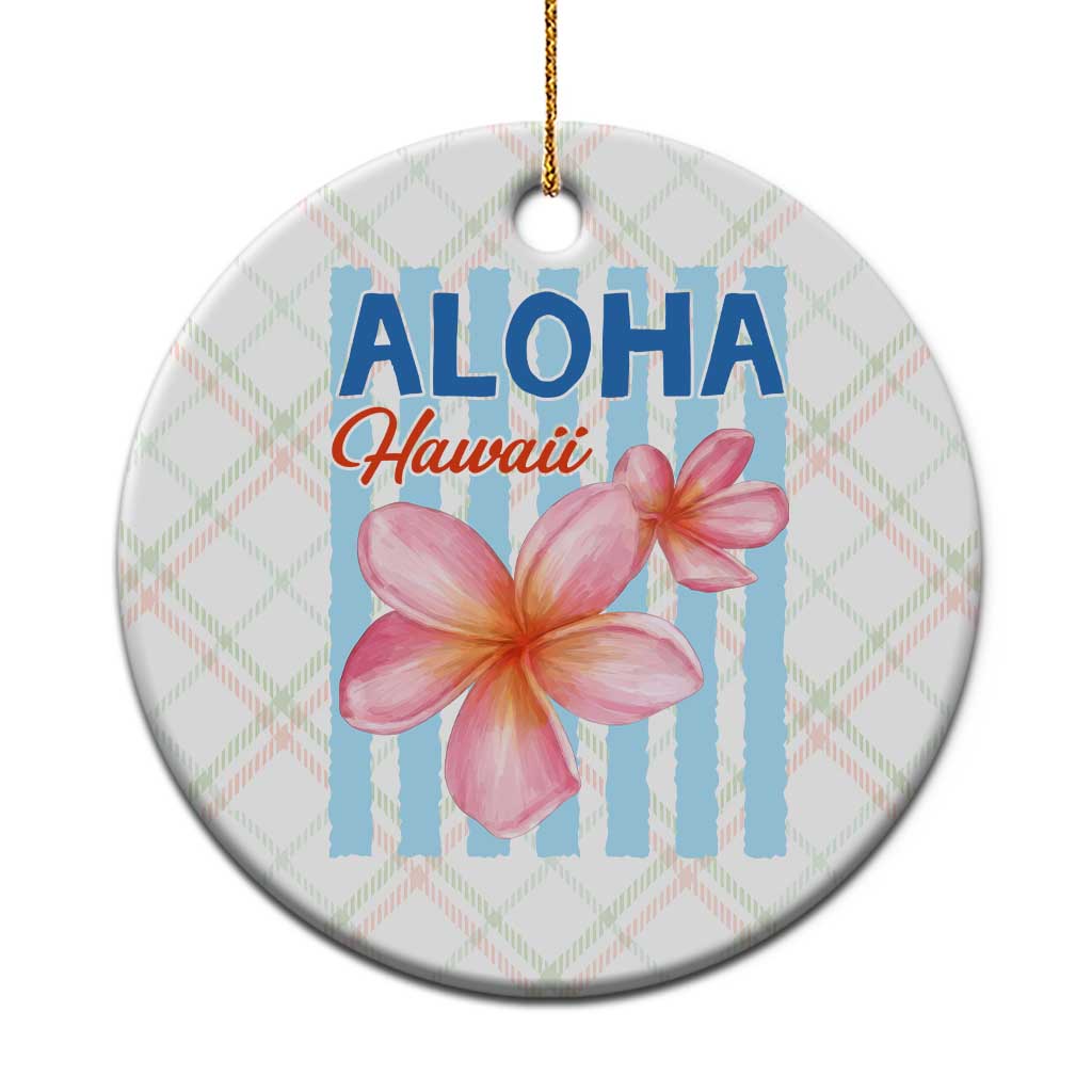 Aloha Hawaii Ceramic Ornament Hibiscus Flower Tropical Beach Vacation TS14 1pc Christmas Plaid Print Your Wear