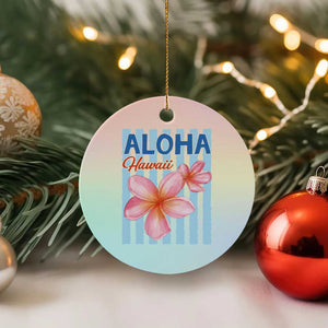 Aloha Hawaii Ceramic Ornament Hibiscus Flower Tropical Beach Vacation TS14 1pc Pastel Print Your Wear