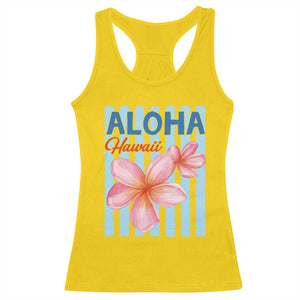 Aloha Hawaii Racerback Tank Top Hibiscus Flower Tropical Beach Vacation TS14 Daisy Print Your Wear