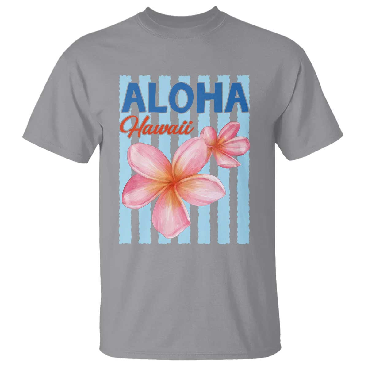 Aloha Hawaii T Shirt Hibiscus Flower Tropical Beach Vacation TS14 Sport Gray Print Your Wear