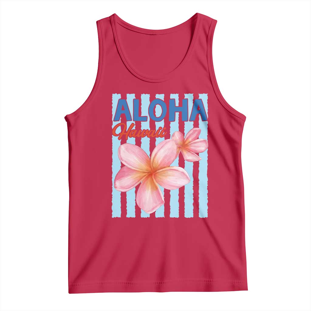Aloha Hawaii Tank Top Hibiscus Flower Tropical Beach Vacation TS14 Red Print Your Wear