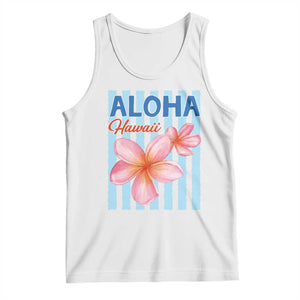 Aloha Hawaii Tank Top Hibiscus Flower Tropical Beach Vacation TS14 White Print Your Wear