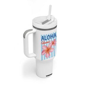 Aloha Hawaii Tumbler With Handle Hibiscus Flower Tropical Beach Vacation TS14 Print Your Wear