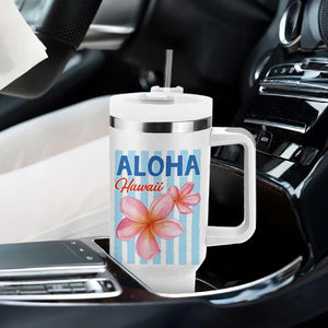 Aloha Hawaii Tumbler With Handle Hibiscus Flower Tropical Beach Vacation TS14 Print Your Wear
