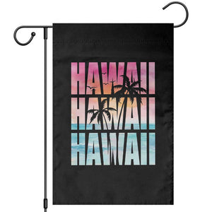 Hawaii Summer Vacation Garden Flag Vintage Tropical Beach Graphic TS14 Black Print Your Wear