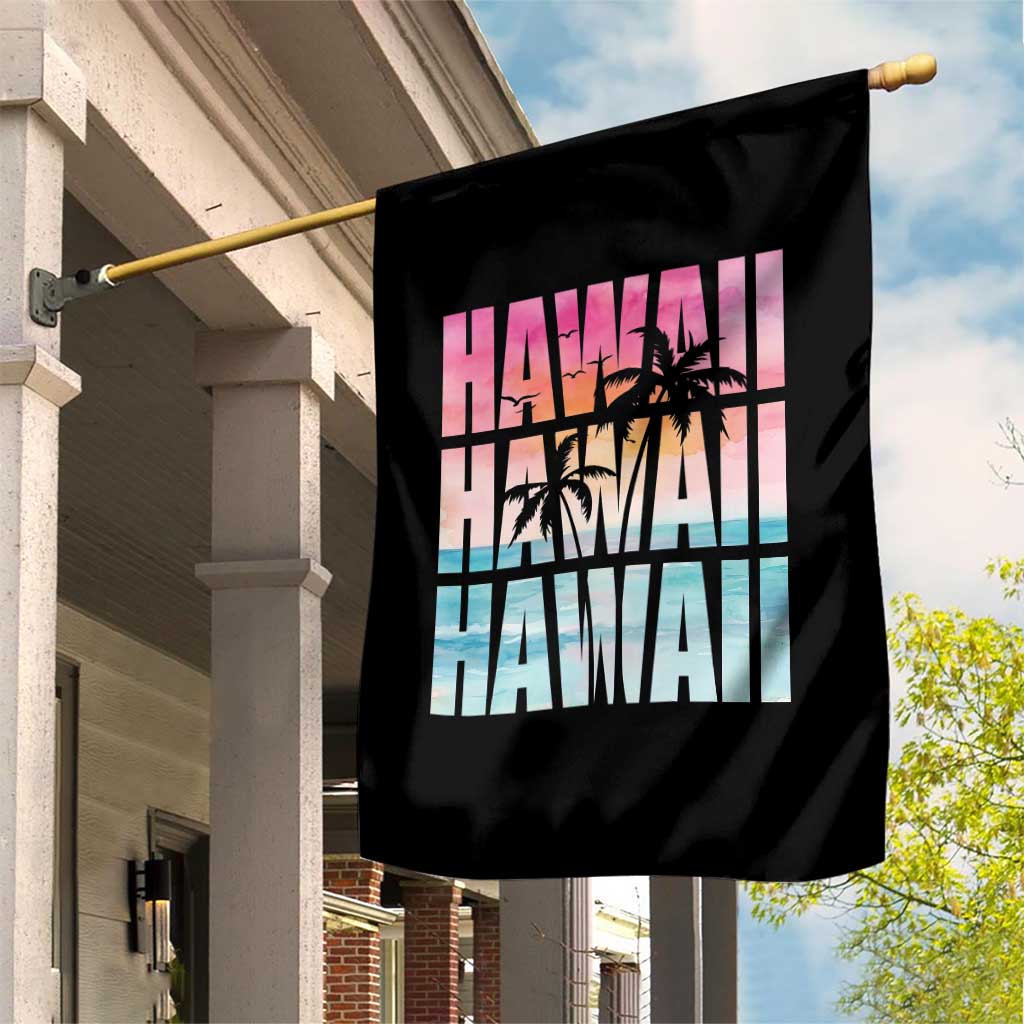 Hawaii Summer Vacation Garden Flag Vintage Tropical Beach Graphic TS14 Print Your Wear
