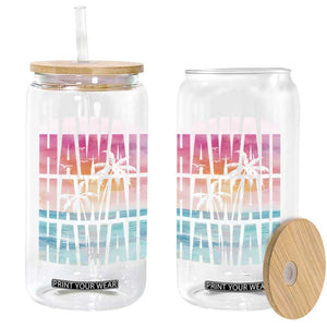Hawaii Summer Vacation Glass Can Vintage Tropical Beach Graphic TS14 Print Your Wear