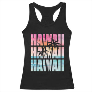Hawaii Summer Vacation Racerback Tank Top Vintage Tropical Beach Graphic TS14 Black Print Your Wear