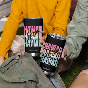 Hawaii Summer Vacation Tumbler Cup Vintage Tropical Beach Graphic TS14 Print Your Wear