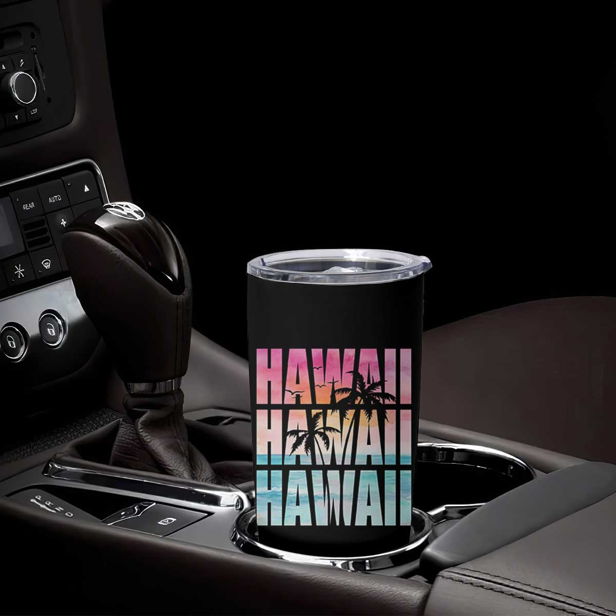 Hawaii Summer Vacation Tumbler Cup Vintage Tropical Beach Graphic TS14 Print Your Wear
