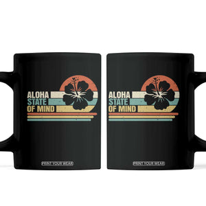 Aloha State Of Mind Coffee Mug Tropical Hibiscus Floral TS14 Black Print Your Wear