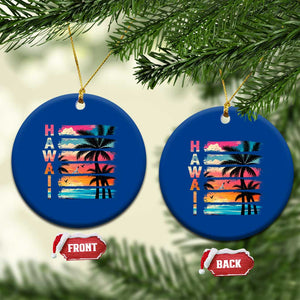 Vintage Hawaii Tropical Beach Vacation Ceramic Ornament TS14 1pc Blue Print Your Wear