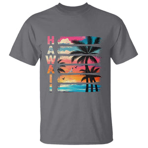 Vintage Hawaii Tropical Beach Vacation T Shirt TS14 Charcoal Print Your Wear