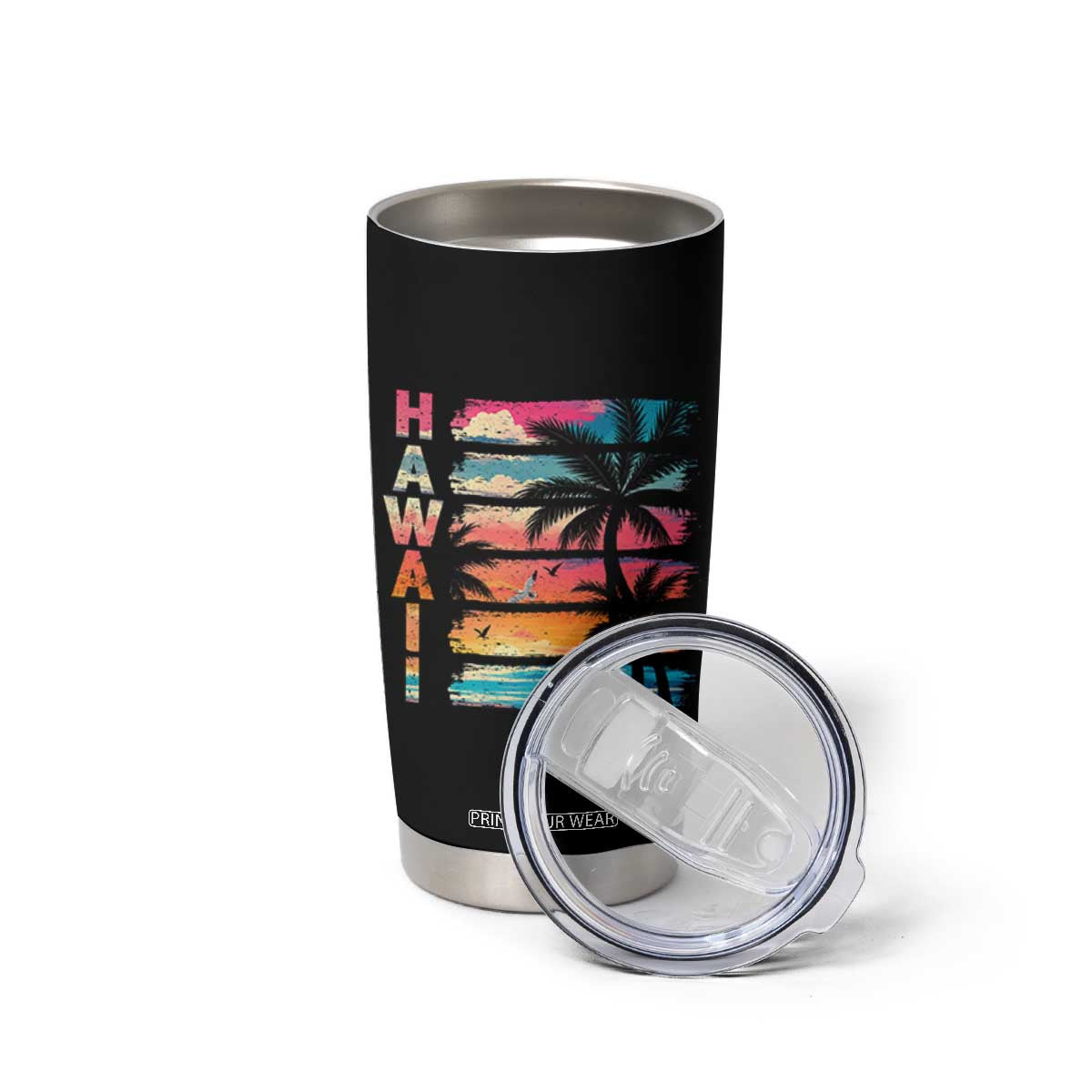 Vintage Hawaii Tropical Beach Vacation Tumbler Cup TS14 Print Your Wear