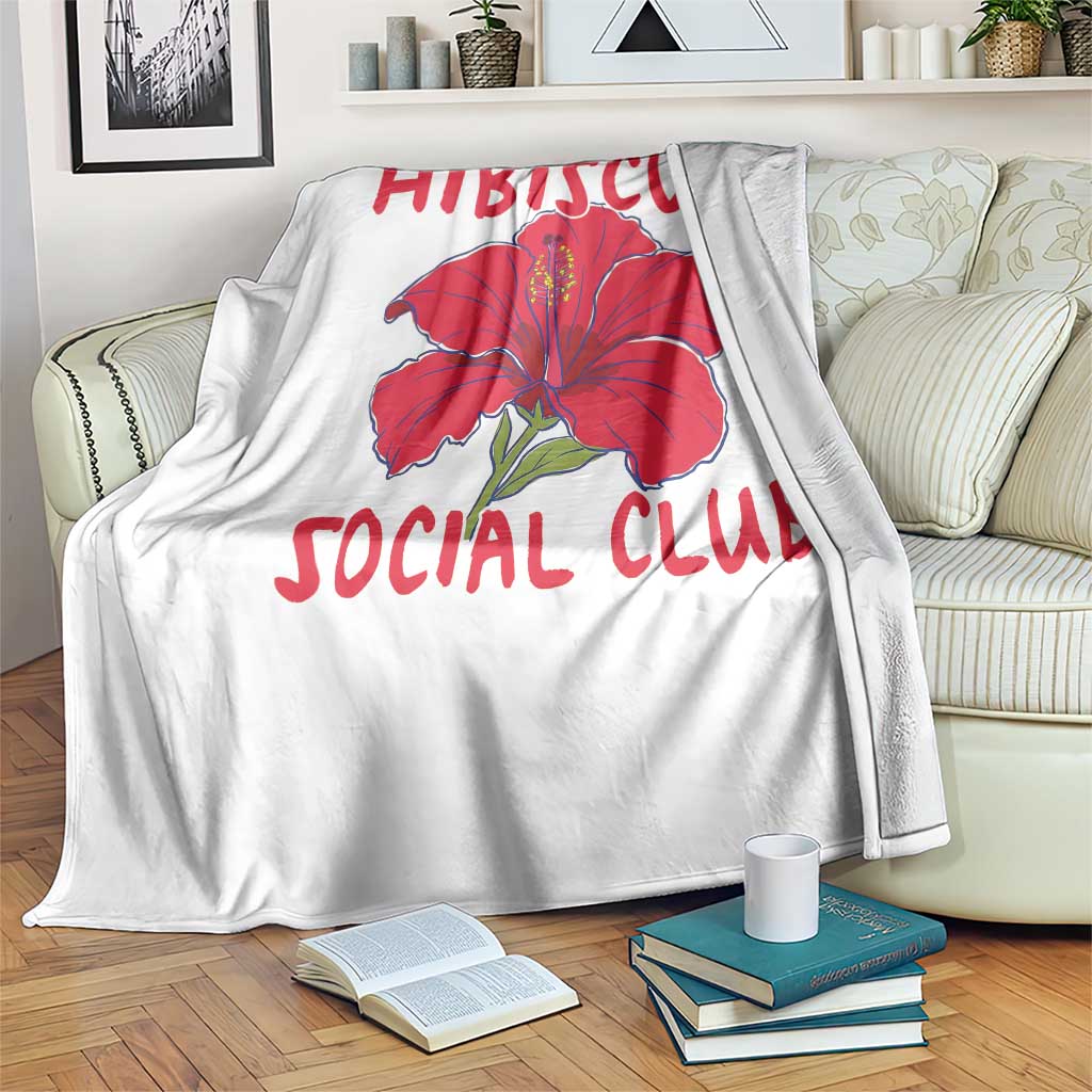 Hibiscus Flower Throw Blanket Aloha Hawaii Tropical Beach Vacation TS14 Print Your Wear