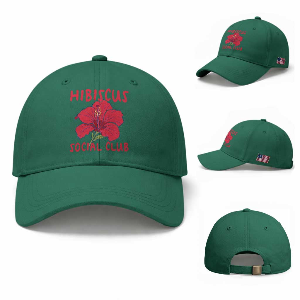 Hibiscus Flower Baseball Cap Aloha Hawaii Tropical Beach Vacation TS14 Baseball Cap Universal Fit Irish Green Print Your Wear