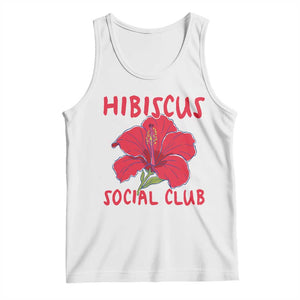 Hibiscus Flower Tank Top Aloha Hawaii Tropical Beach Vacation TS14 White Print Your Wear