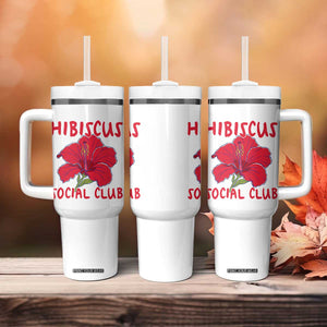 Hibiscus Flower Tumbler With Handle Aloha Hawaii Tropical Beach Vacation TS14 Print Your Wear