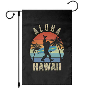 Funny Bigfoot Aloha Hawaiian Surfing Garden Flag Tropical Beach Surfer Gift TS14 Black Print Your Wear