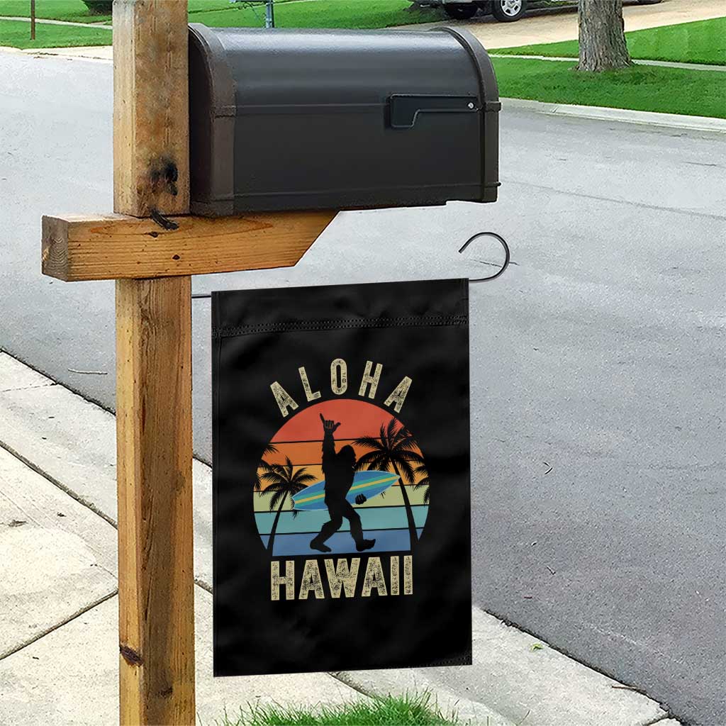 Funny Bigfoot Aloha Hawaiian Surfing Garden Flag Tropical Beach Surfer Gift TS14 Print Your Wear