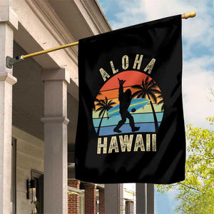 Funny Bigfoot Aloha Hawaiian Surfing Garden Flag Tropical Beach Surfer Gift TS14 Print Your Wear