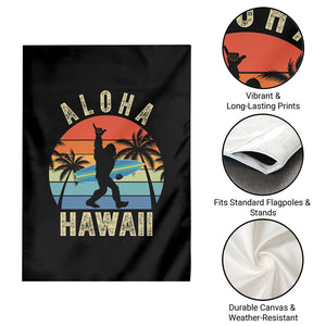 Funny Bigfoot Aloha Hawaiian Surfing Garden Flag Tropical Beach Surfer Gift TS14 Print Your Wear