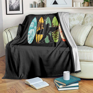 Funny Bigfoot Aloha Hawaiian Surfing Tropical Beach Surfer Throw Blanket TS14 Print Your Wear