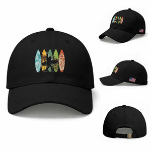 Funny Bigfoot Aloha Hawaiian Surfing Tropical Beach Surfer Baseball Cap TS14 Baseball Cap Universal Fit Black Print Your Wear