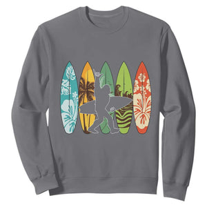 Funny Bigfoot Aloha Hawaiian Surfing Tropical Beach Surfer Sweatshirt TS14 Charcoal Print Your Wear