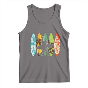 Funny Bigfoot Aloha Hawaiian Surfing Tropical Beach Surfer Tank Top TS14 Deep Heather Print Your Wear