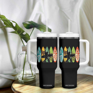 Funny Bigfoot Aloha Hawaiian Surfing Tropical Beach Surfer Tumbler With Handle TS14 Print Your Wear