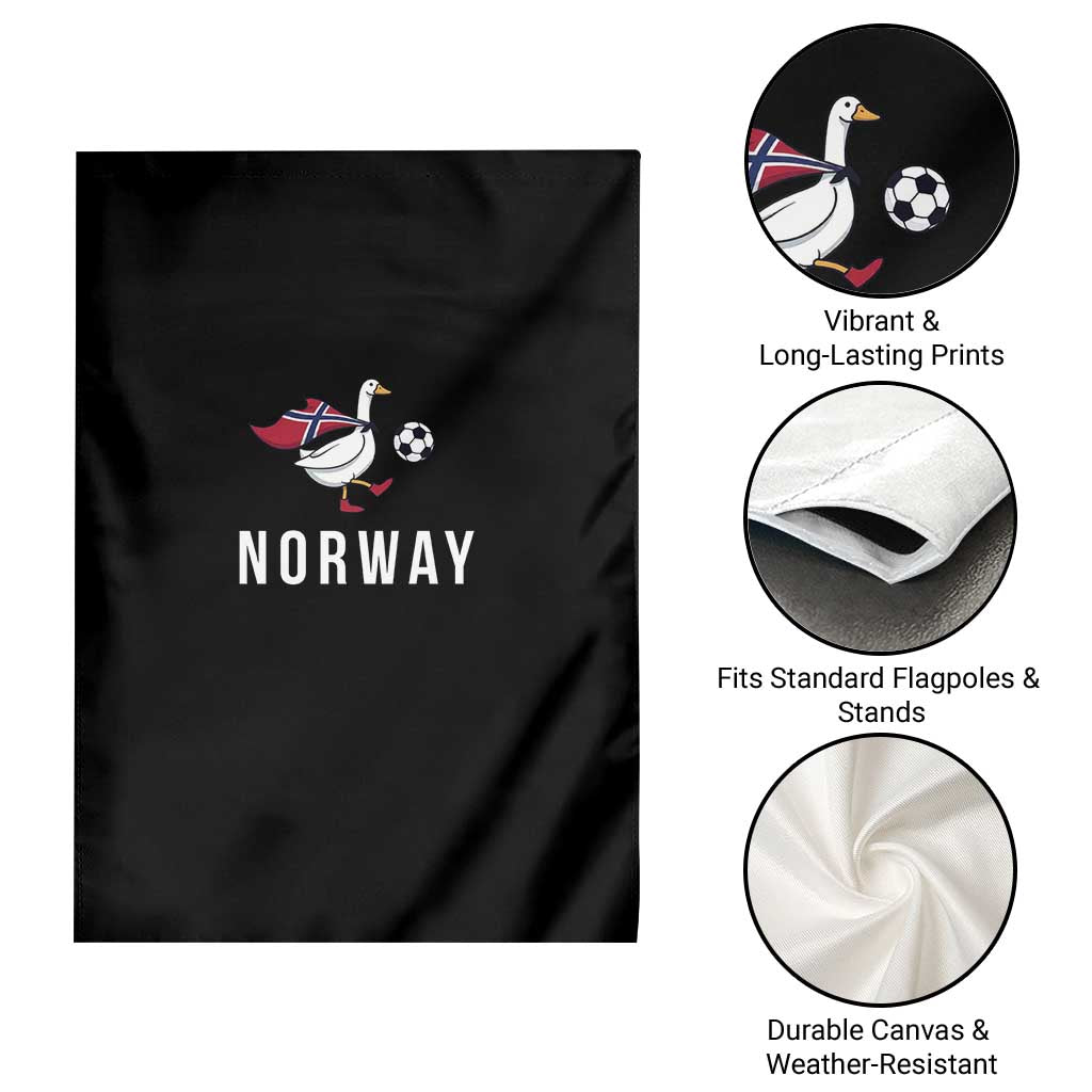 Norway Football Garden Flag Silly Goose Soccer Fan Support TS14 Print Your Wear