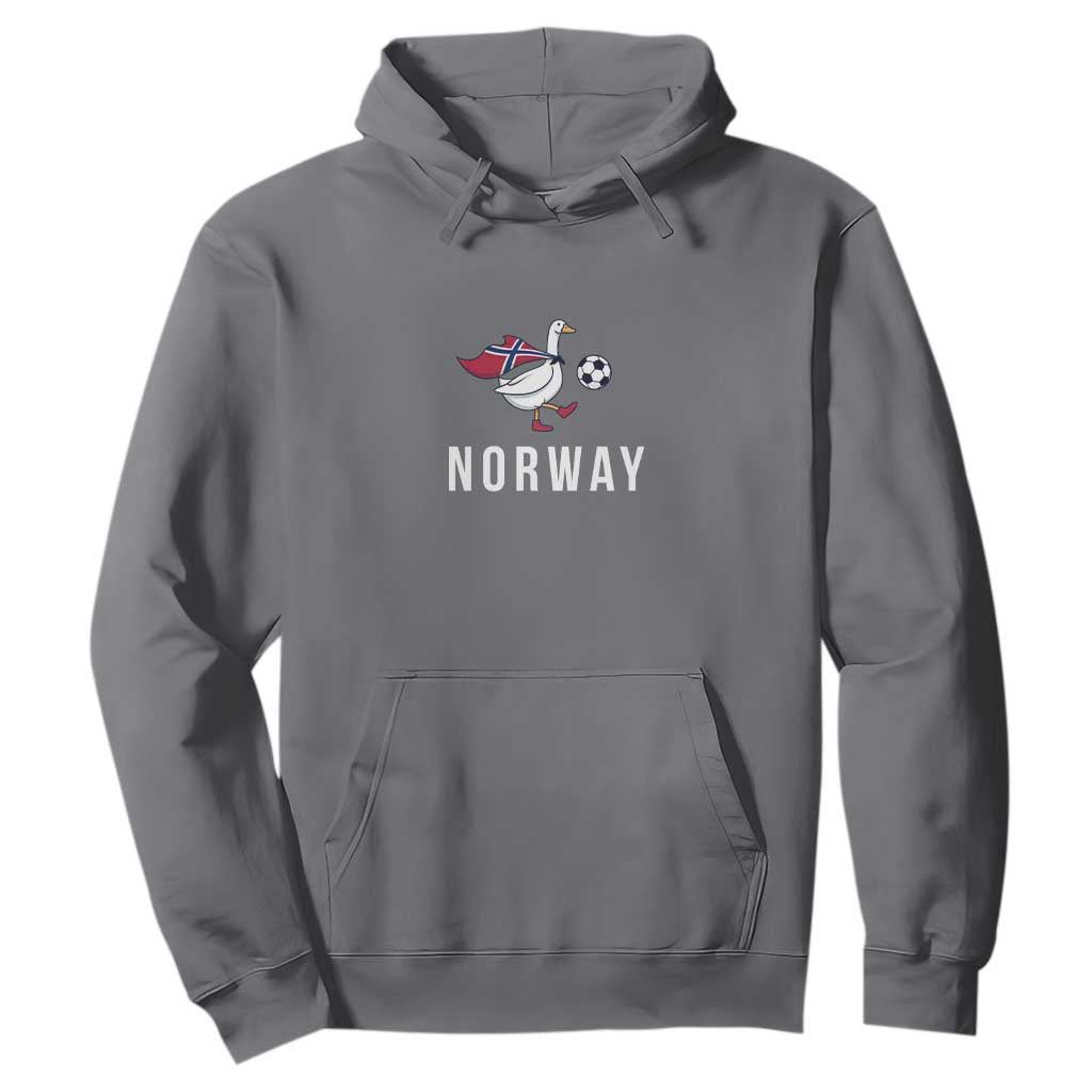 Norway Football Hoodie Silly Goose Soccer Fan Support TS14 Charcoal Print Your Wear