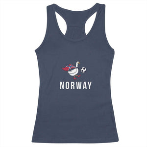 Norway Football Racerback Tank Top Silly Goose Soccer Fan Support TS14 Navy Print Your Wear