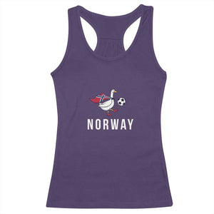 Norway Football Racerback Tank Top Silly Goose Soccer Fan Support TS14 Purple Print Your Wear