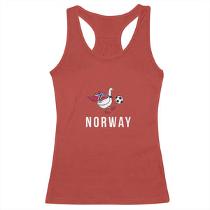 Norway Football Racerback Tank Top Silly Goose Soccer Fan Support TS14 Red Print Your Wear