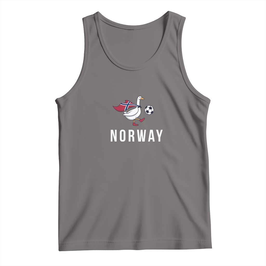 Norway Football Tank Top Silly Goose Soccer Fan Support TS14 Deep Heather Print Your Wear
