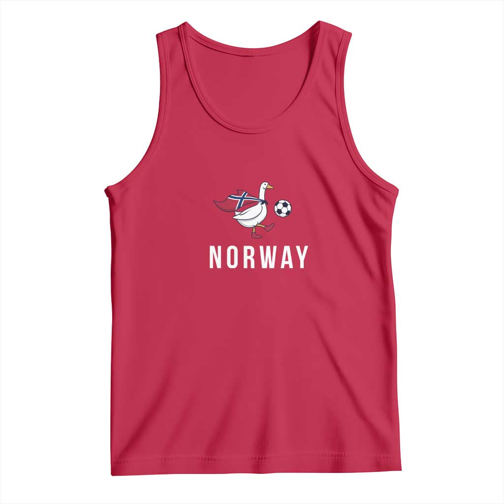 Norway Football Tank Top Silly Goose Soccer Fan Support TS14 Red Print Your Wear