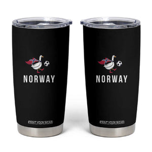 Norway Football Tumbler Cup Silly Goose Soccer Fan Support TS14 Black Print Your Wear