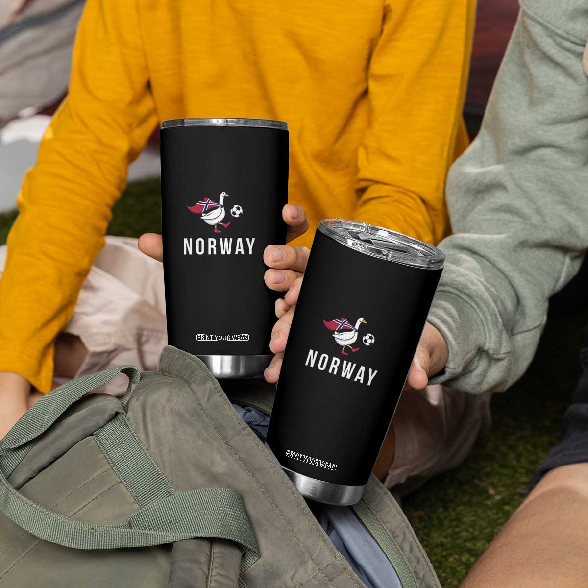 Norway Football Tumbler Cup Silly Goose Soccer Fan Support TS14 Print Your Wear