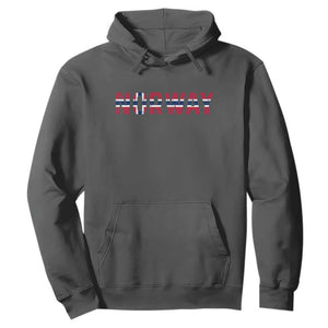 Norge Norway Norwegian Flag Hoodie TS14 Dark Heather Print Your Wear