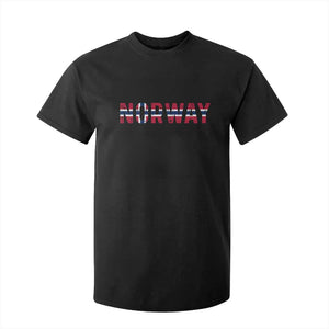 Norge Norway Norwegian Flag T Shirt For Kid TS14 Black Print Your Wear