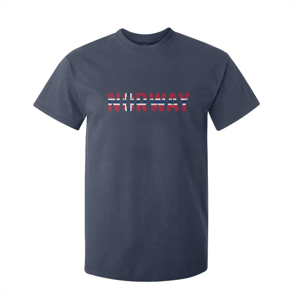 Norge Norway Norwegian Flag T Shirt For Kid TS14 Navy Print Your Wear