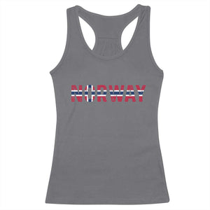 Norge Norway Norwegian Flag Racerback Tank Top TS14 Charcoal Print Your Wear