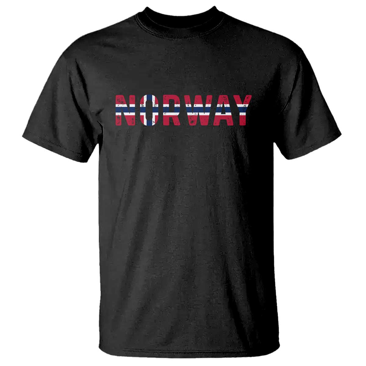 Norge Norway Norwegian Flag T Shirt TS14 Black Print Your Wear