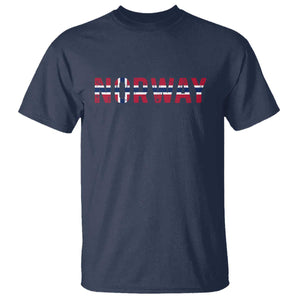 Norge Norway Norwegian Flag T Shirt TS14 Navy Print Your Wear