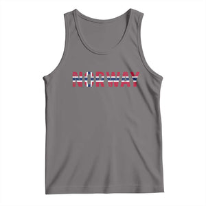 Norge Norway Norwegian Flag Tank Top TS14 Deep Heather Print Your Wear