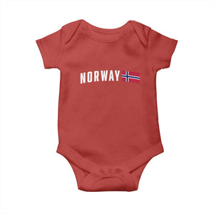 Norwegian Pride Flag Norway Great Gift Baby Onesie TS14 Red Print Your Wear