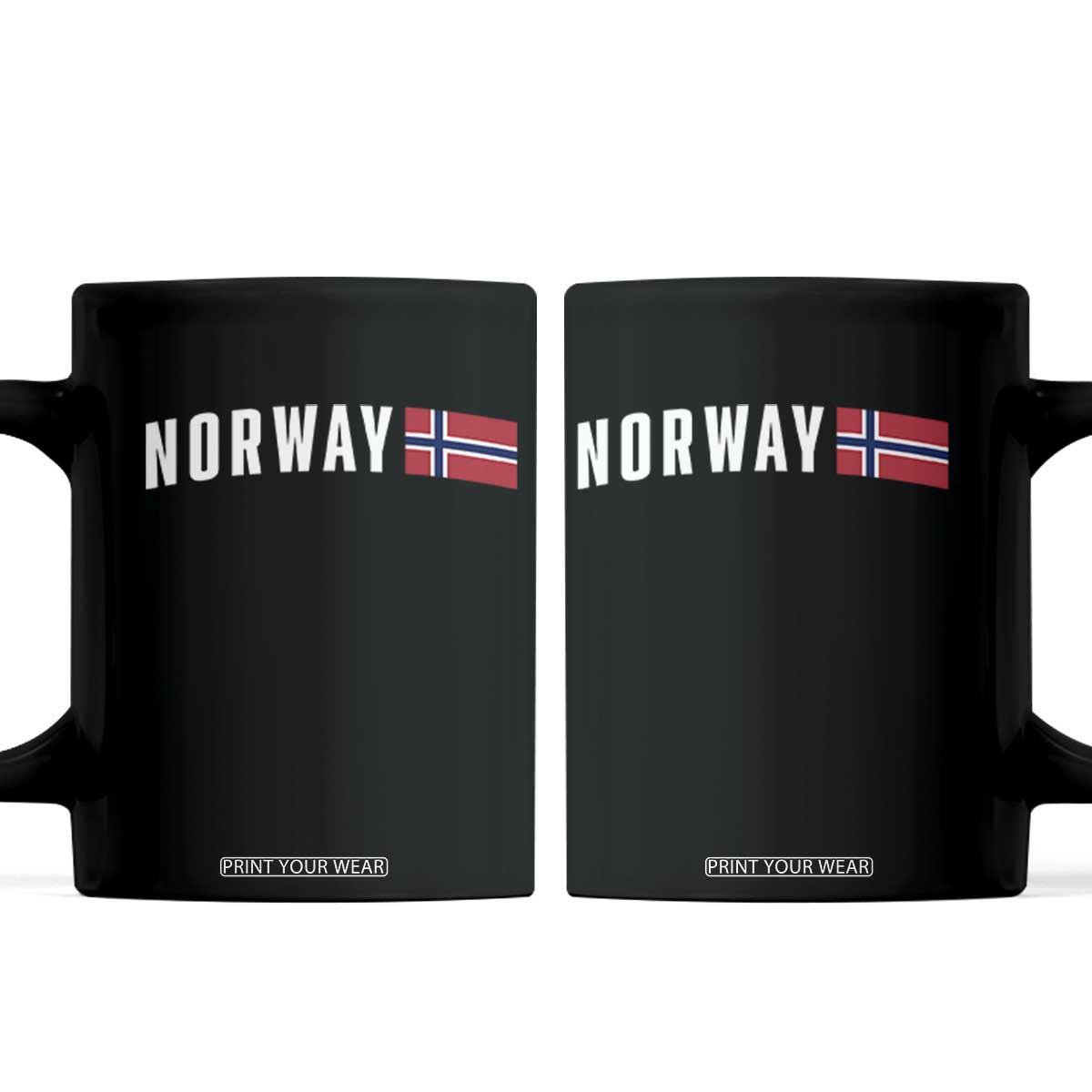 Norwegian Pride Flag Norway Great Gift Coffee Mug TS14 Black Print Your Wear